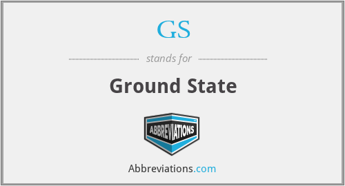 What does ground state stand for?
